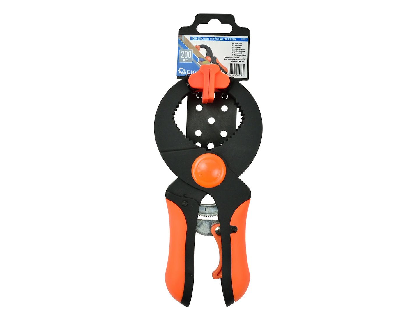Spring clamp with ratchet, 200 mm