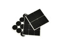 Felt pads 28 pcs: round 25 mm, square 40 mm (black)