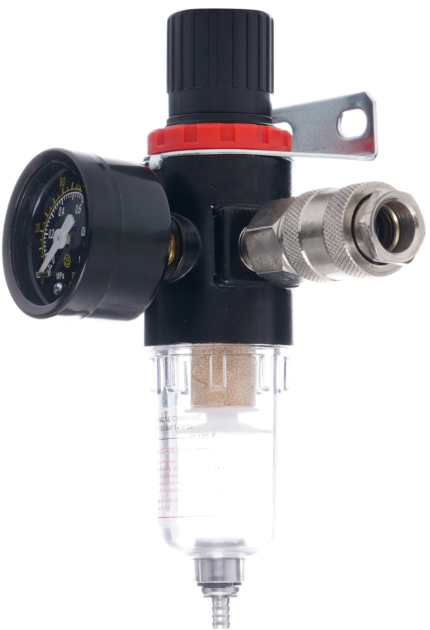 Pressure reducer with filter and drain 1/4" KD1497
