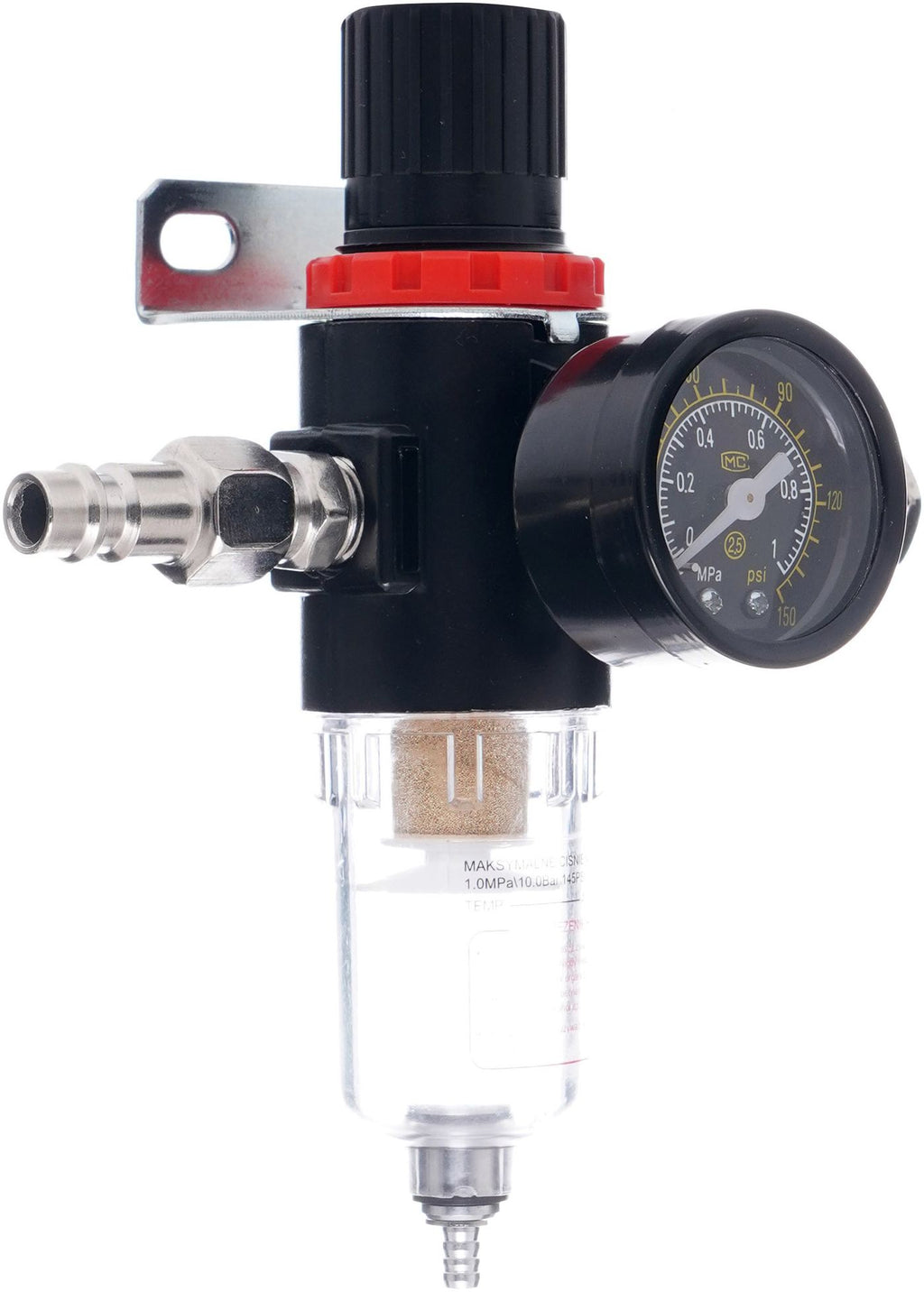 Pressure reducer with filter and drain 1/4" KD1497