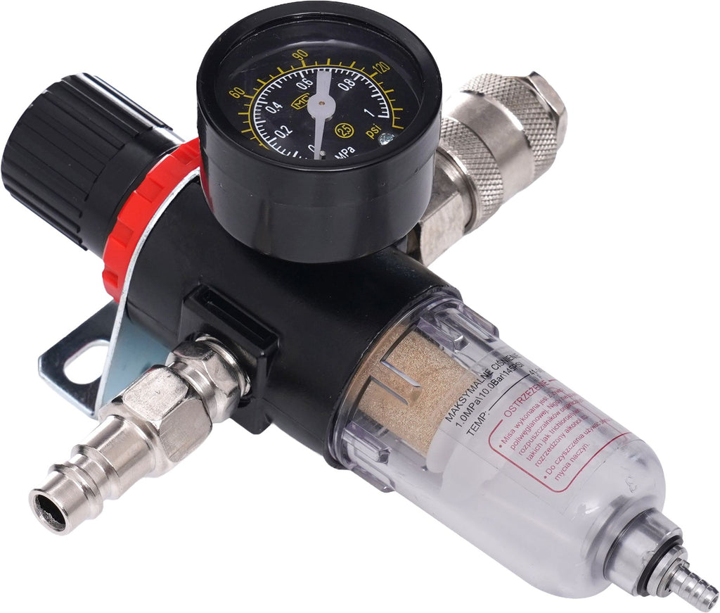 Pressure reducer with filter and drain 1/4" KD1497
