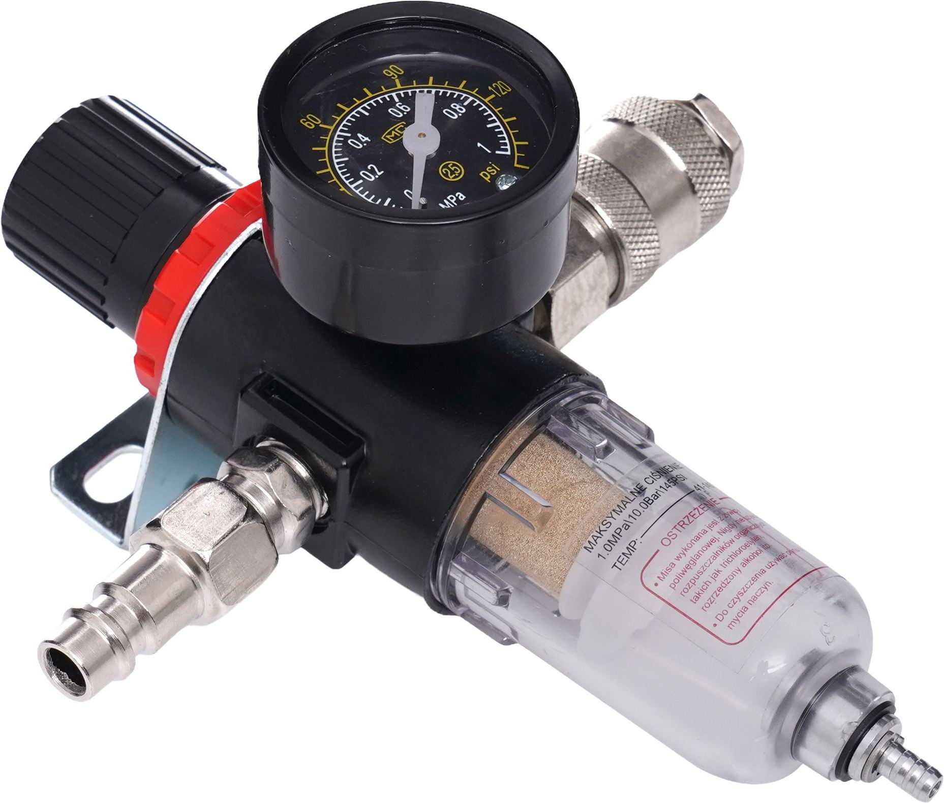 Pressure reducer with filter and drain 1/4" KD1497