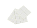 Felt pads 28 pcs round 25mm square 40mm (white)