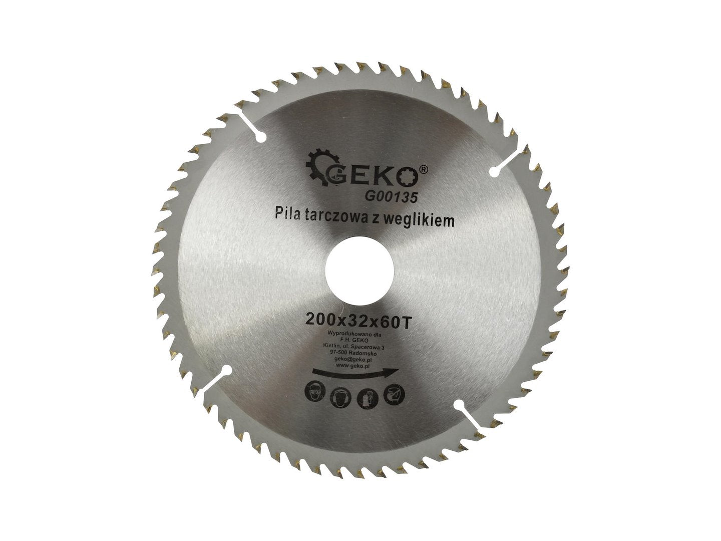 TCT Circular Saw Blade for Wood, 200 mm x 32 mm, 60T