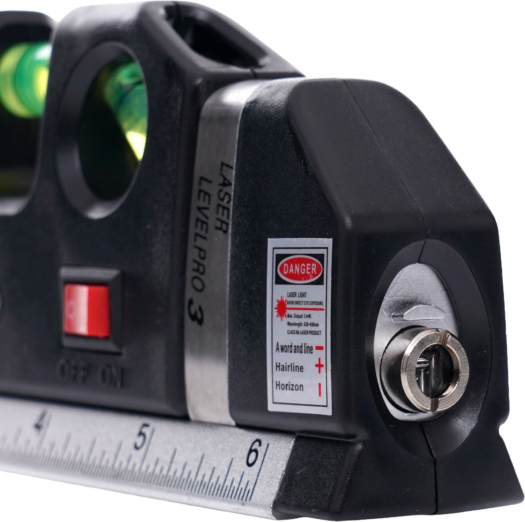 Laser level with 250cm measuring tape KD10437