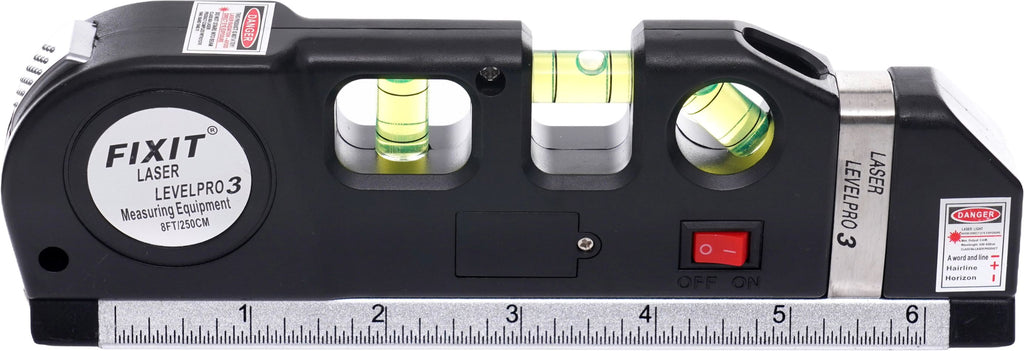 Laser level with 250cm measuring tape KD10437