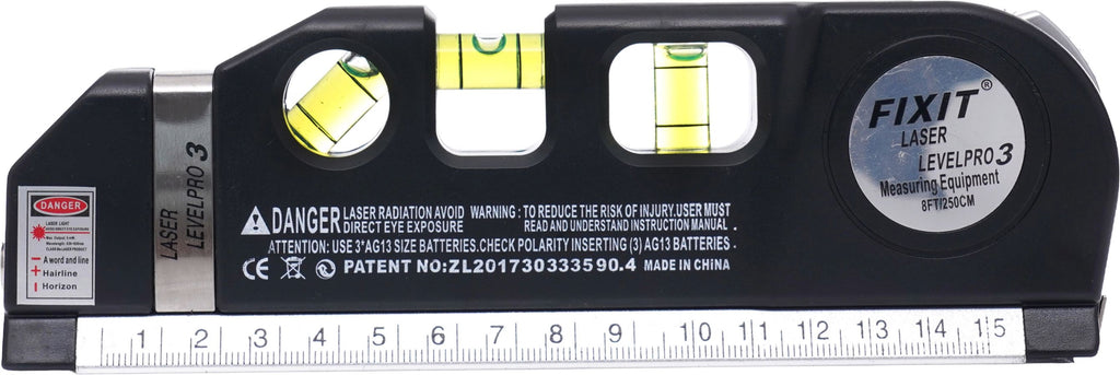 Laser level with 250cm measuring tape KD10437