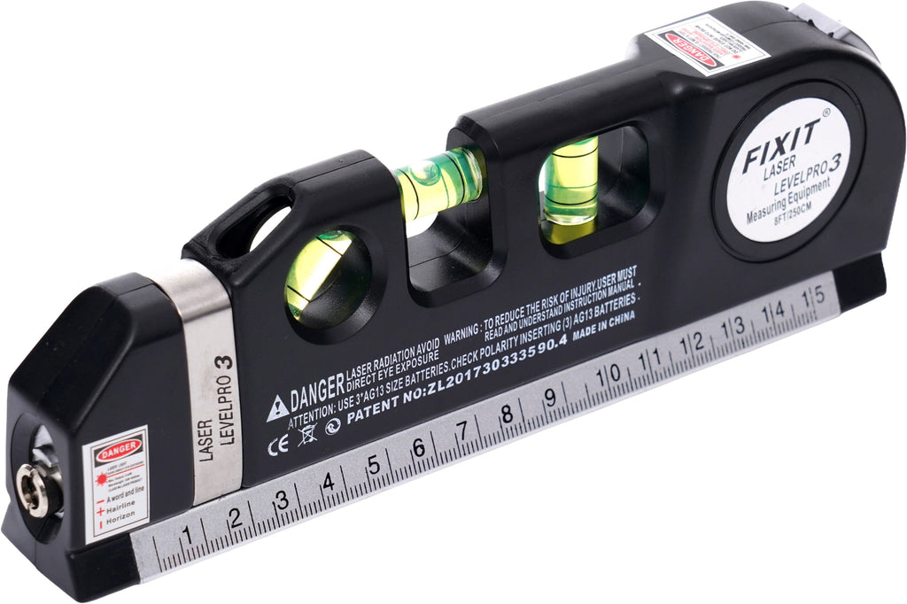 Laser level with 250cm measuring tape KD10437