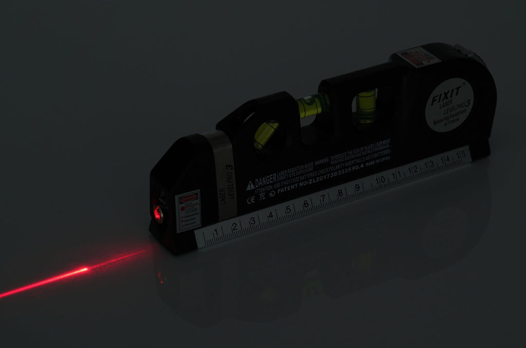 Laser level with 250cm measuring tape KD10437