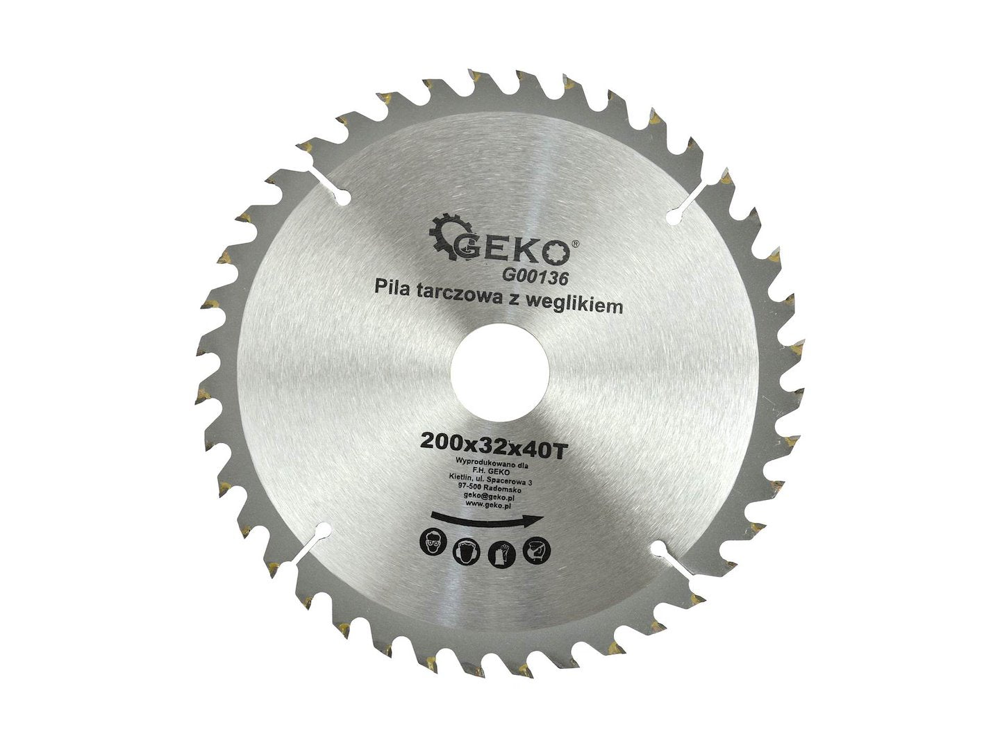 GEKO TCT Circular Saw Blade for Wood 200 x 32 mm, 40T