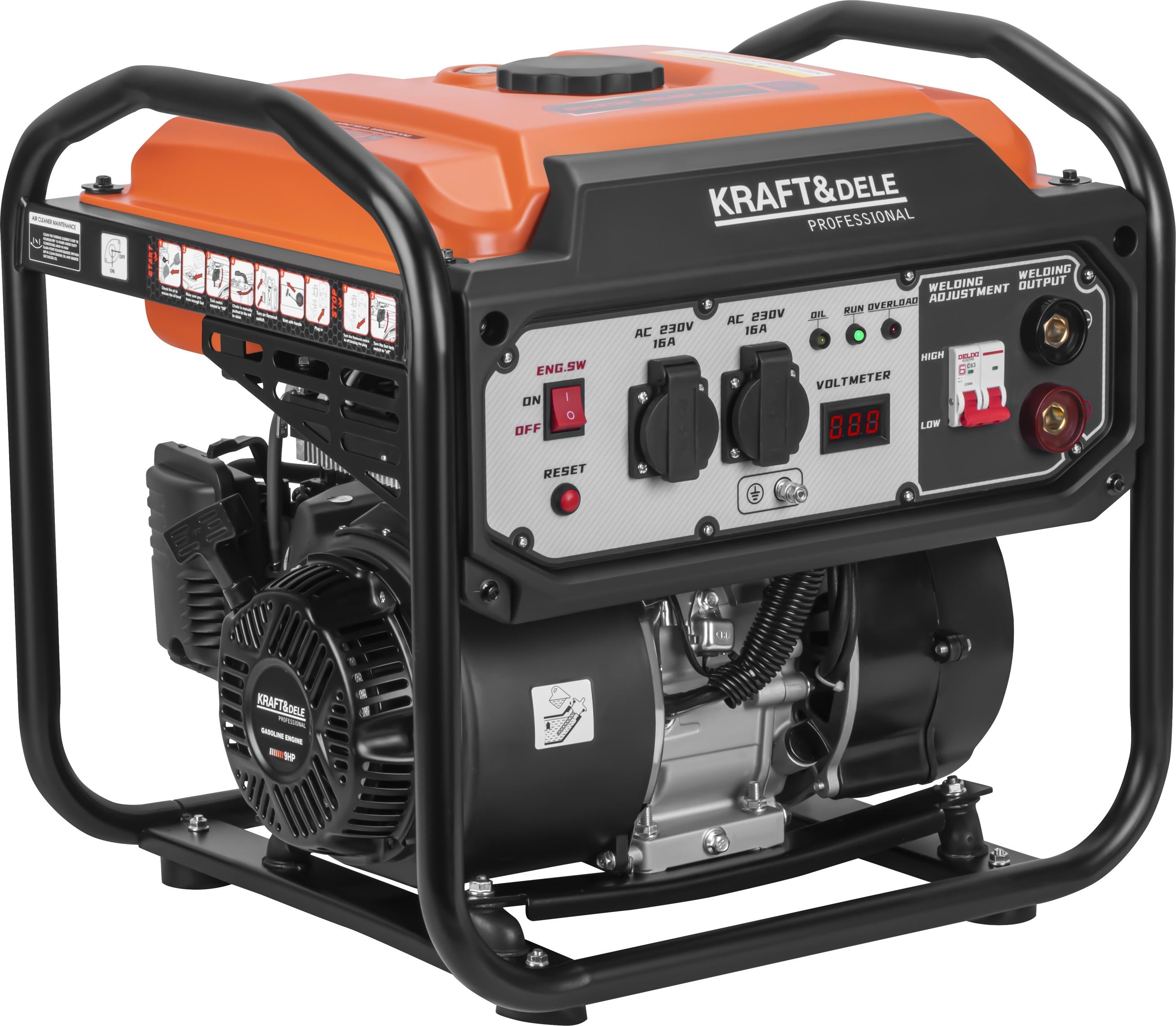 Inverter generator with welder 5.8/6.2kW KD3234