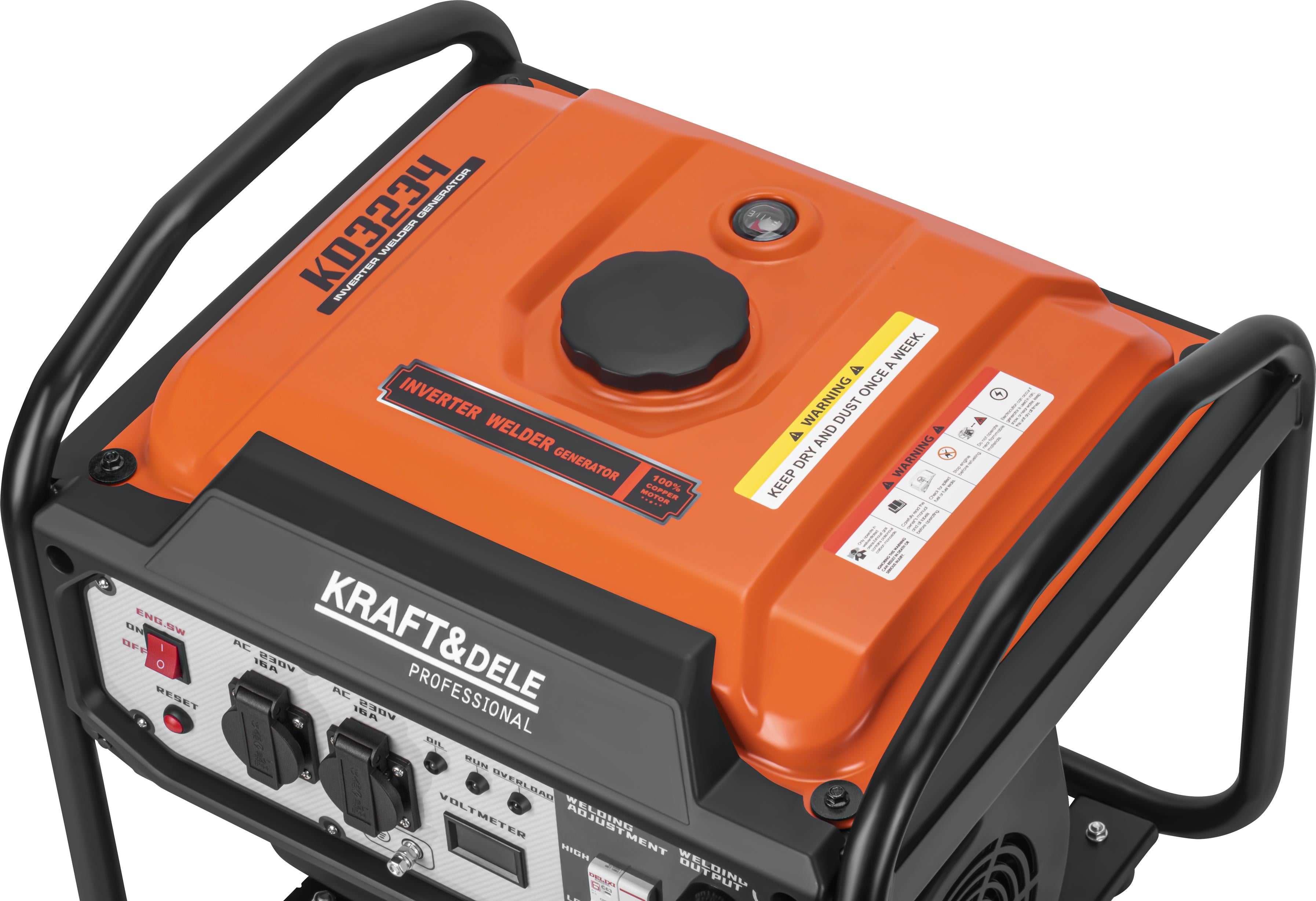 Inverter generator with welder 5.8/6.2kW KD3234