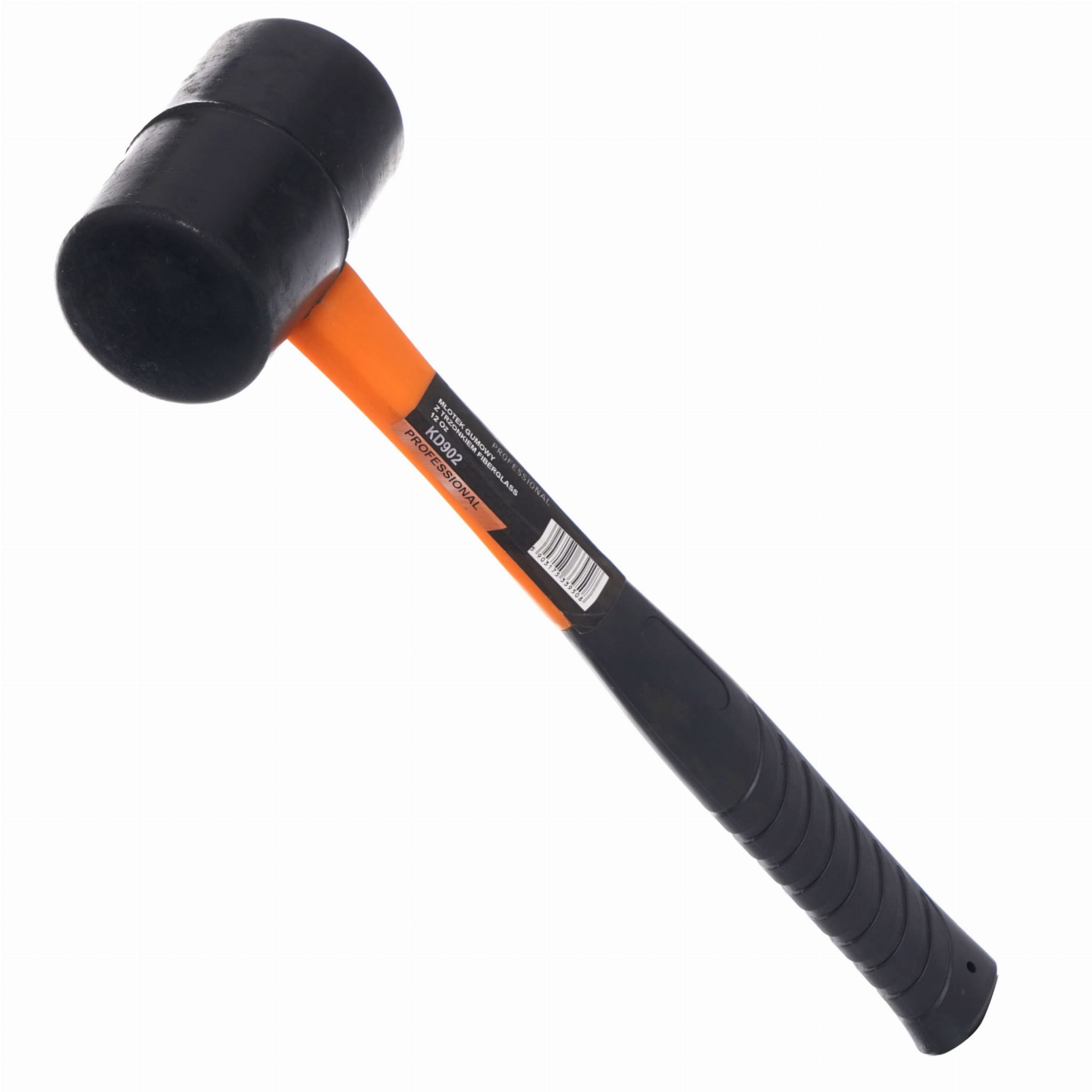 Rubber hammer with fiberglass handle KD902