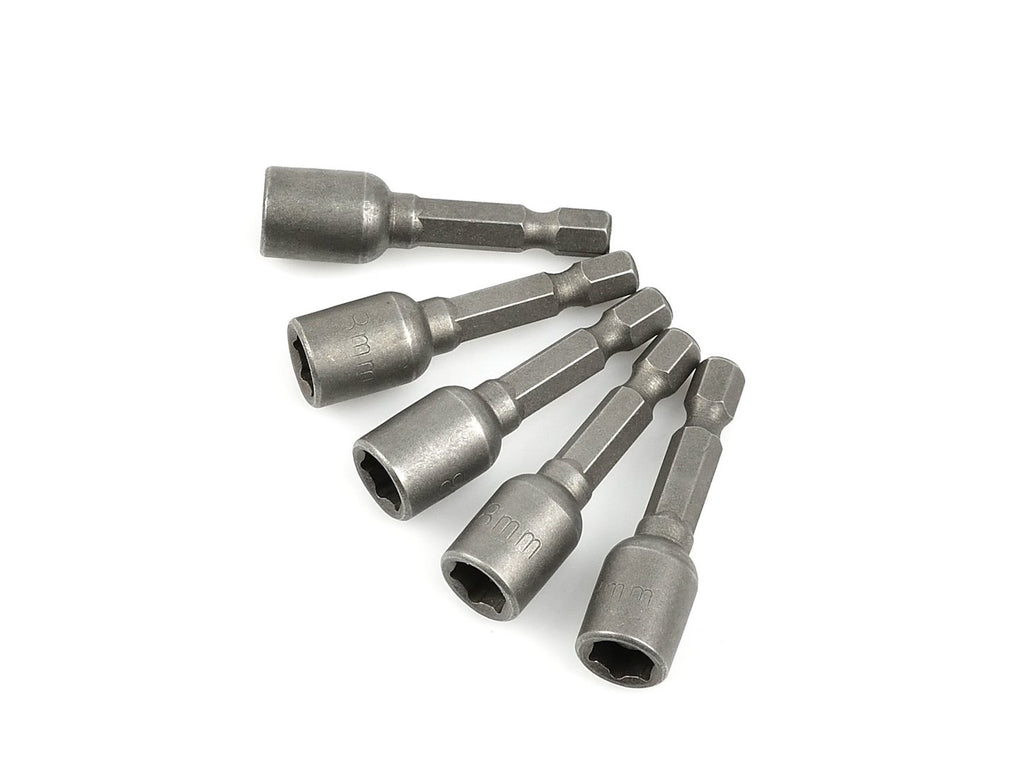 Set of magnetic sockets for 8 mm × 48 mm 1/4" screws, 5 pcs (100)