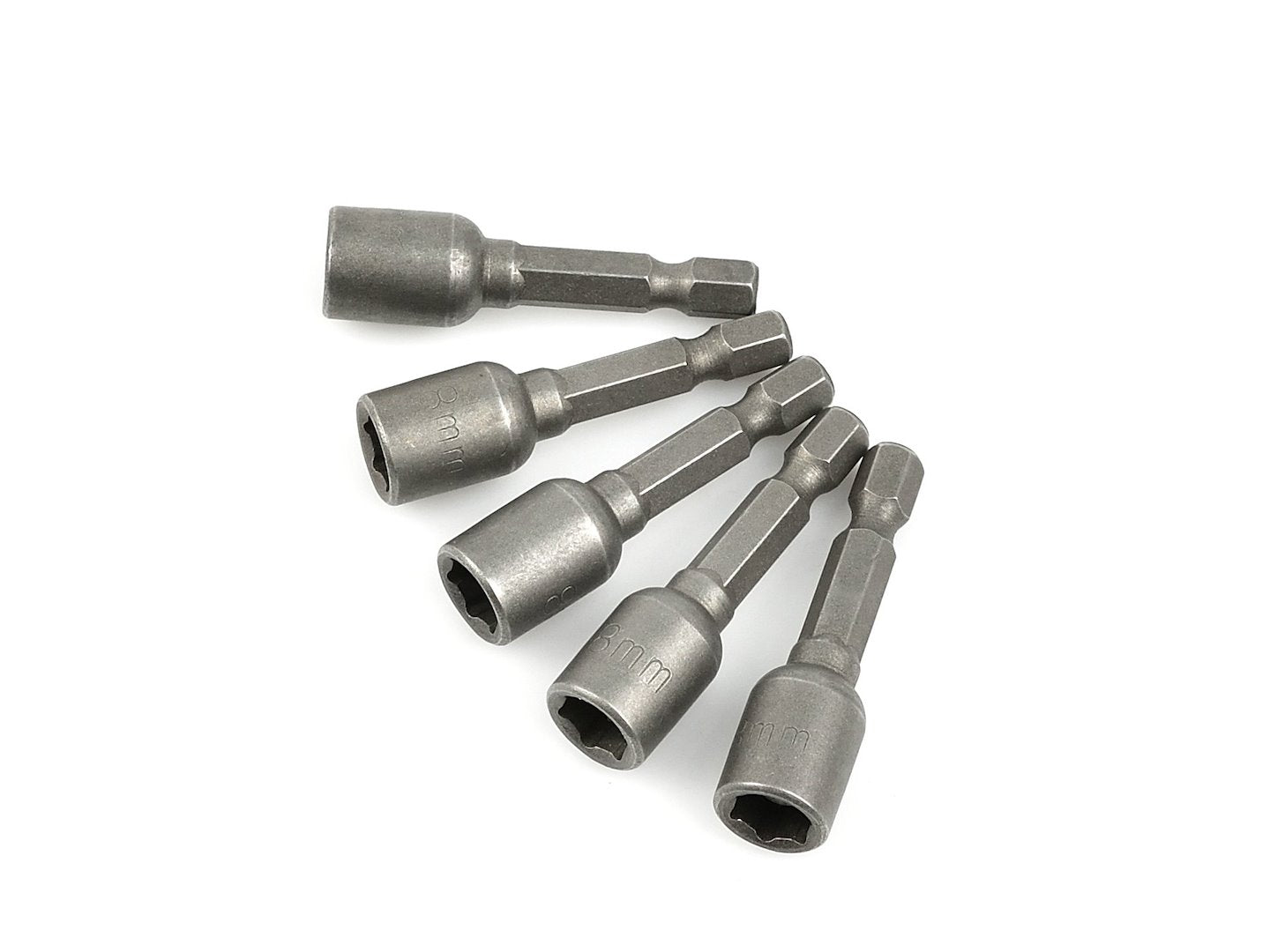 Set of magnetic sockets for 8 mm × 48 mm 1/4" screws, 5 pcs (100)