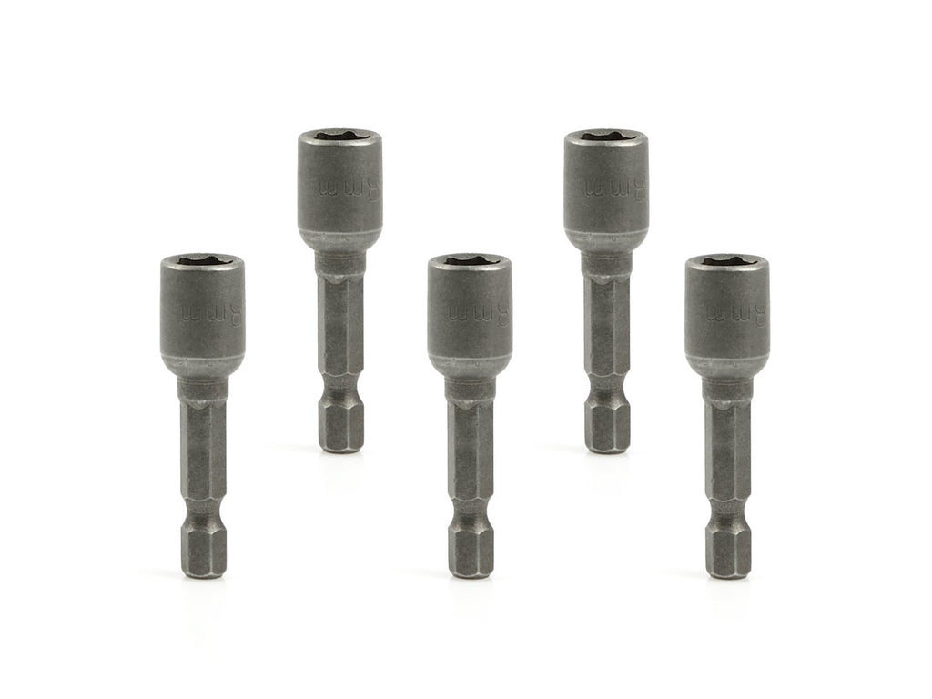 Set of magnetic sockets for 8 mm × 48 mm 1/4" screws, 5 pcs (100)