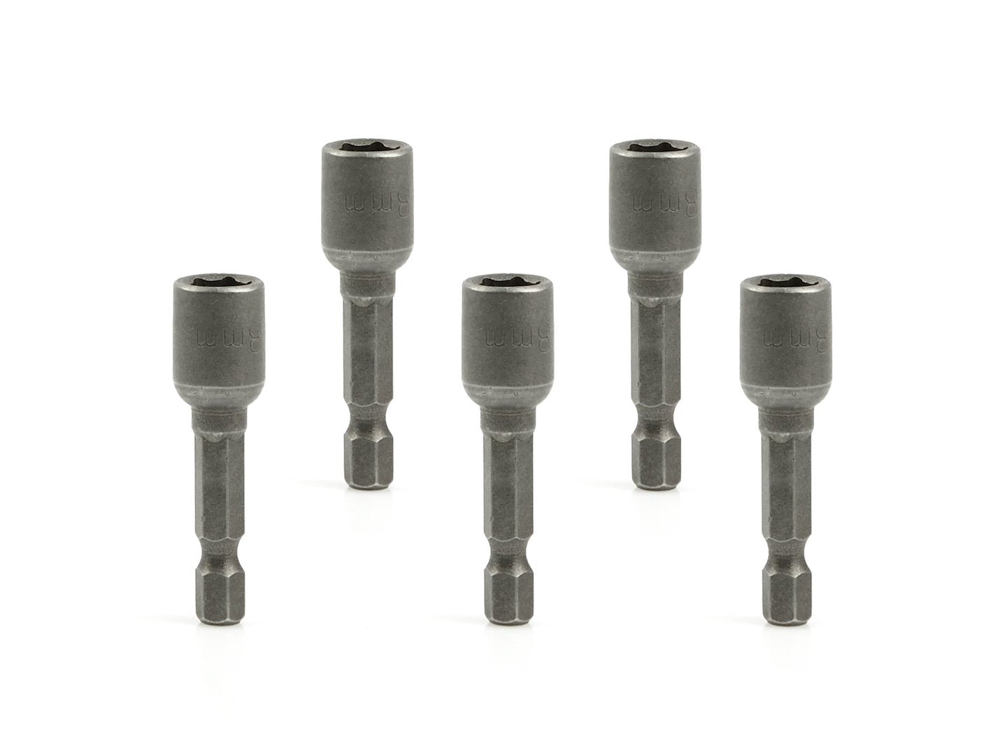 Set of magnetic sockets for 8 mm × 48 mm 1/4" screws, 5 pcs (100)