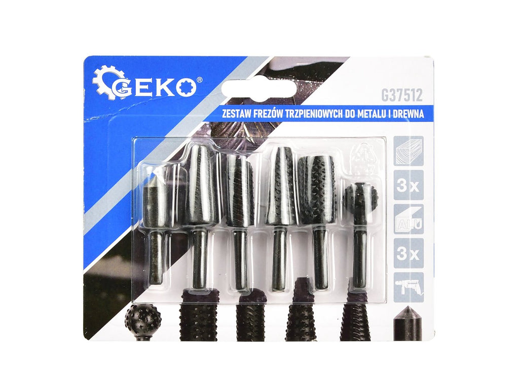 6-piece rasp and countersink set