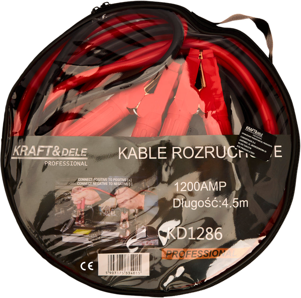Jump starter cables 1200A 4.5m KD1286