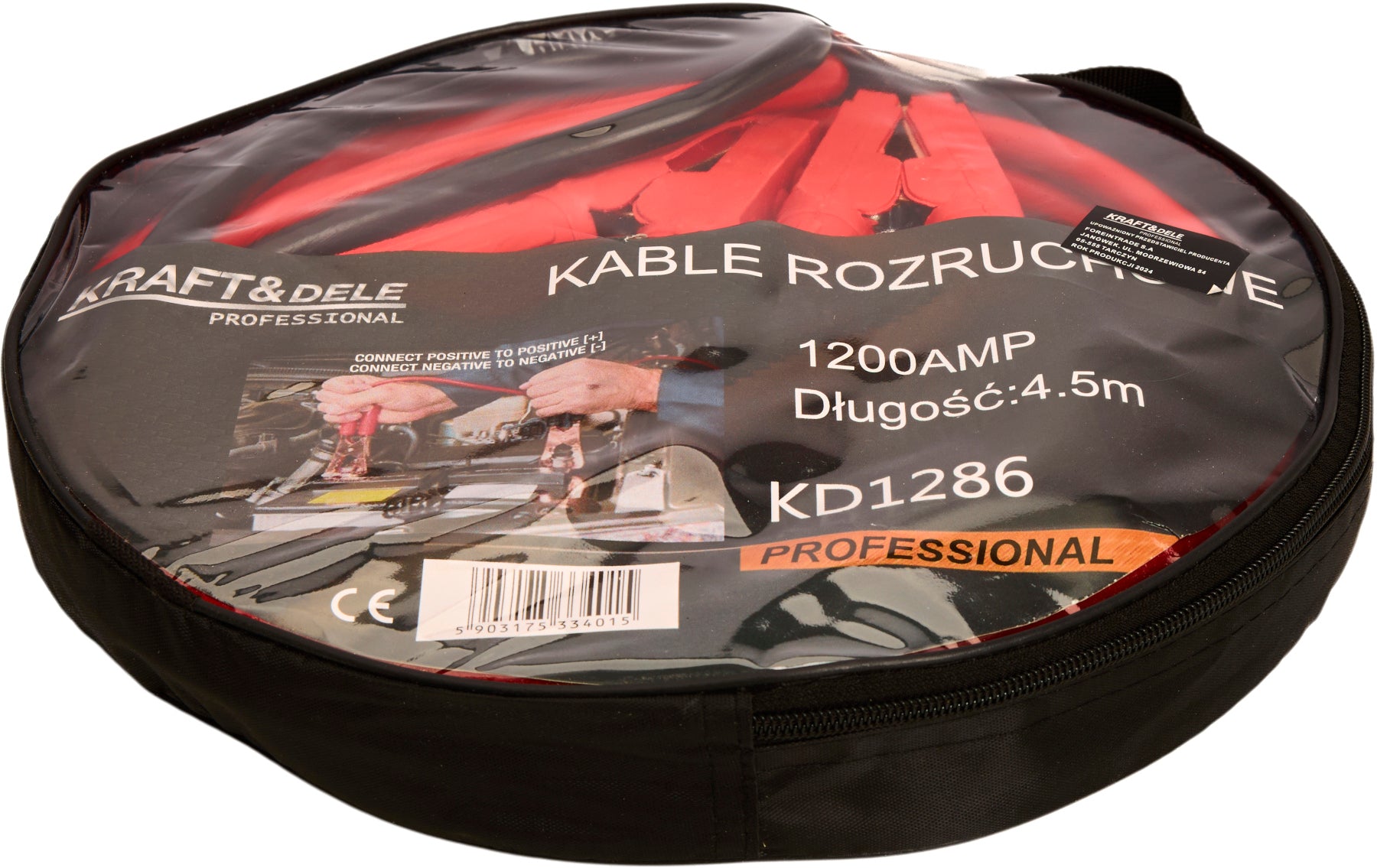 Jump starter cables 1200A 4.5m KD1286
