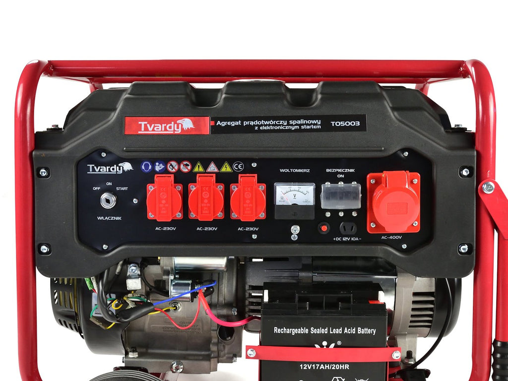 Gasoline generator with electric recoil 15HP 6,6KW