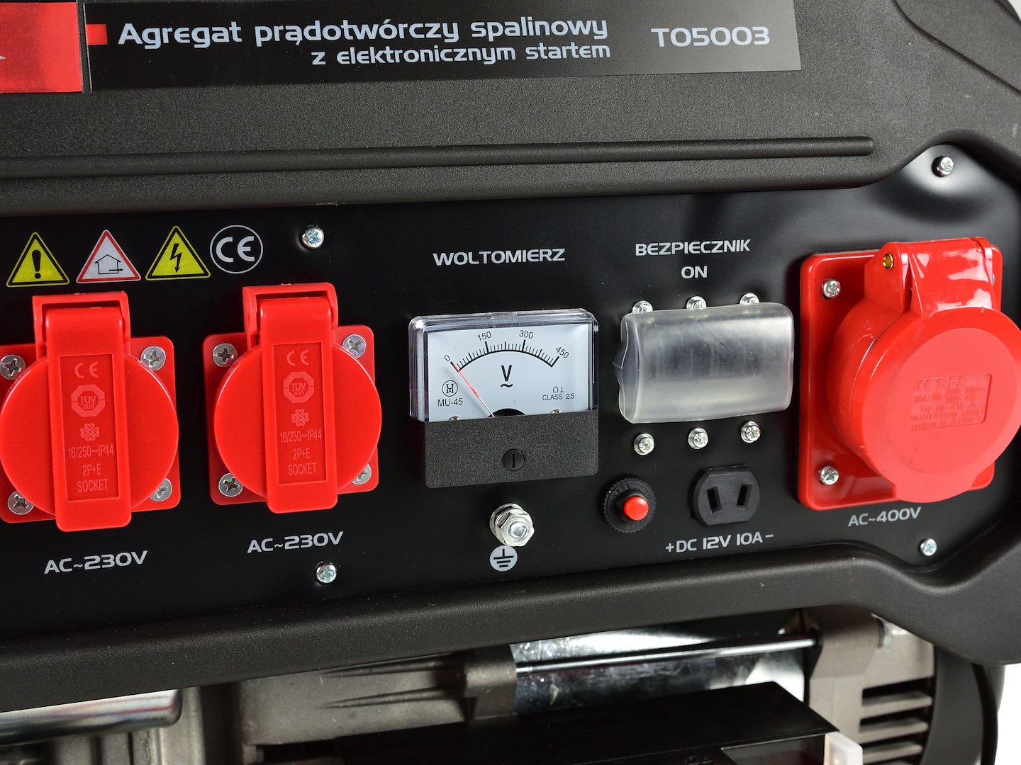 Gasoline generator with electric recoil 15HP 6,6KW