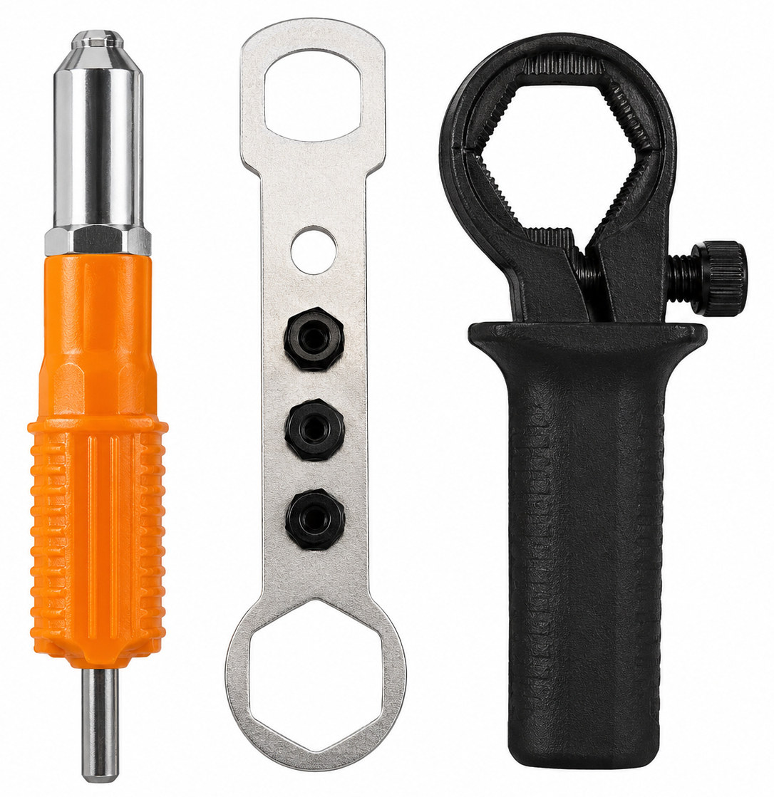 Adapter for rivet nut tool for rivets on a drill with handle 2.4-4.8mm KD12700
