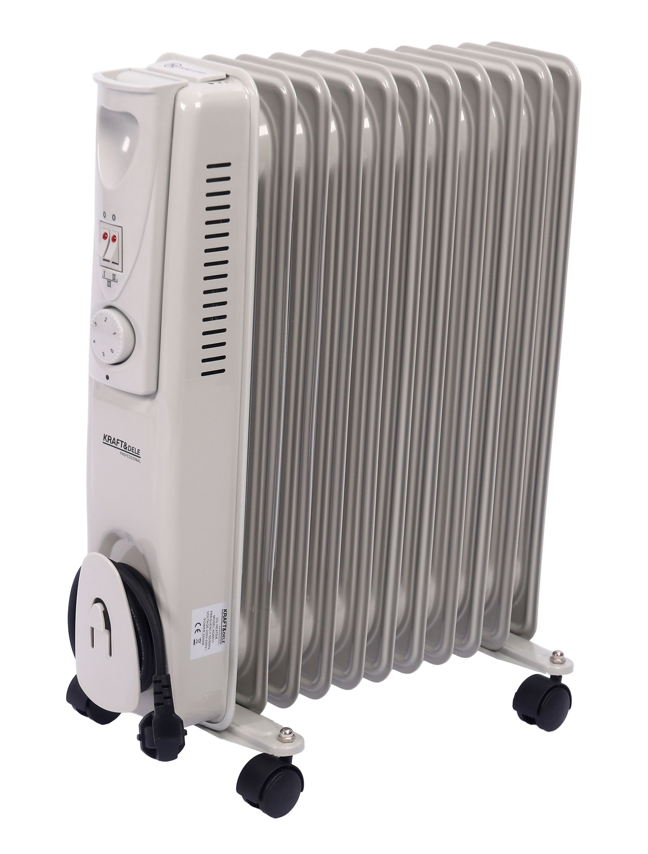 Electric oil radiator 3 heating levels 2500W KD6511