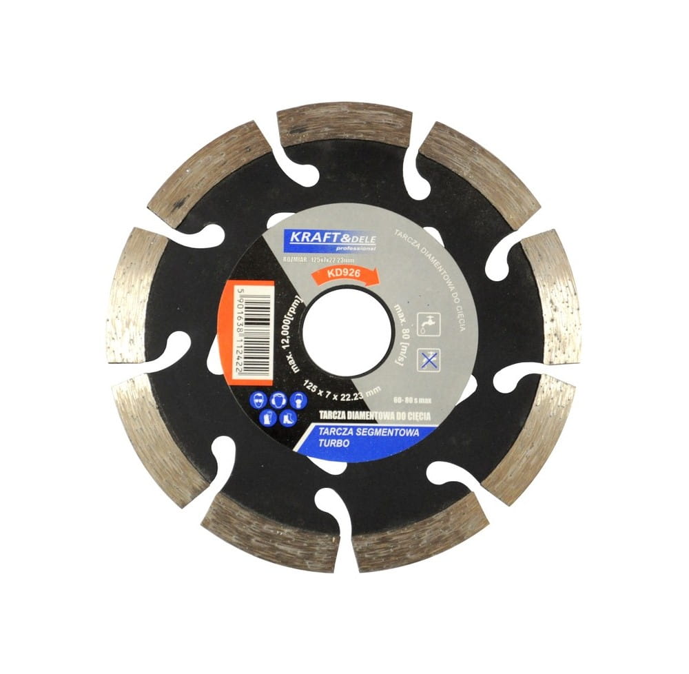 Segmenteeritud lõikeketas 125x7x22.23 TURBO KD926