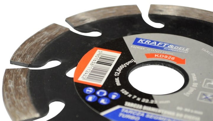 Segmenteeritud lõikeketas 125x7x22.23 TURBO KD926