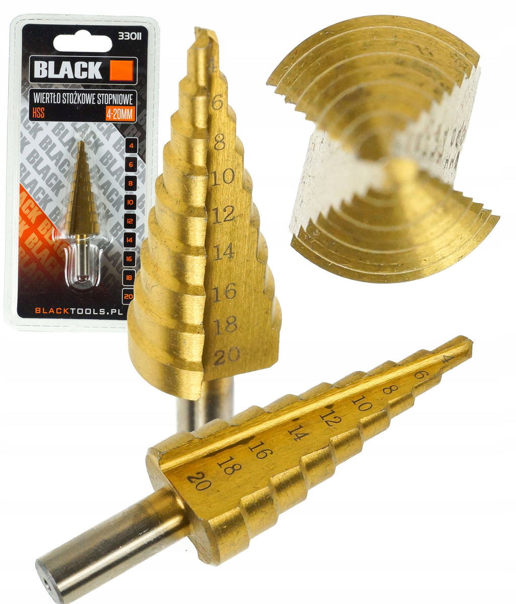 STEP DRILL BIT 4-20MM HSS (33011)