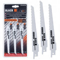Fox Tail Reciprocating Saw Blades 3 pcs for 13mm Handle, Black (VB8)