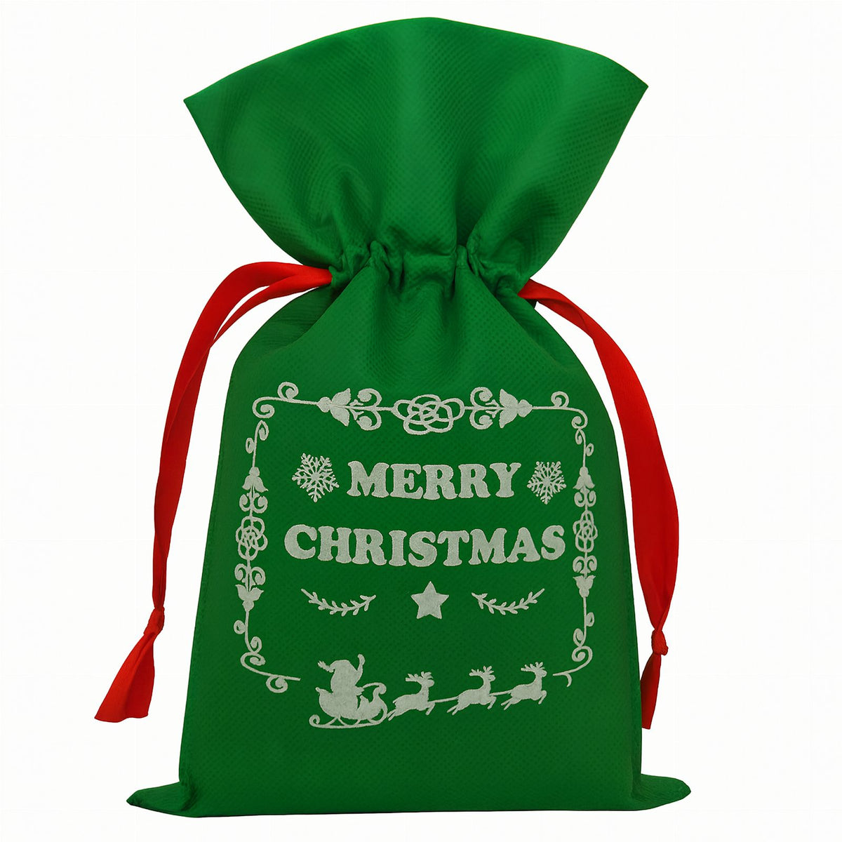 Set of 8 Decorative Holiday Gift Bags with Ribbon 8 pcs