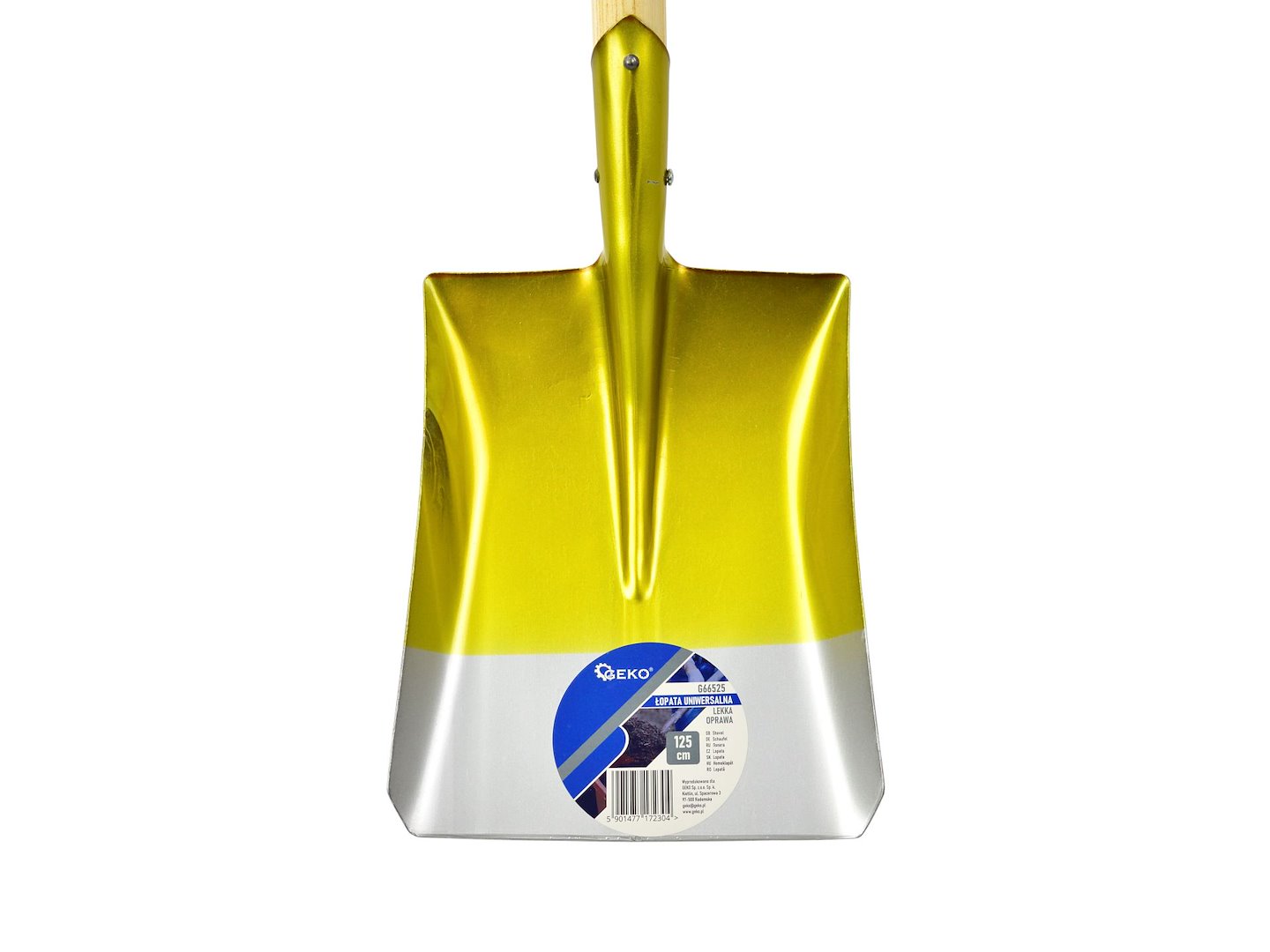 Universal lightweight shovel with wooden handle 125cm