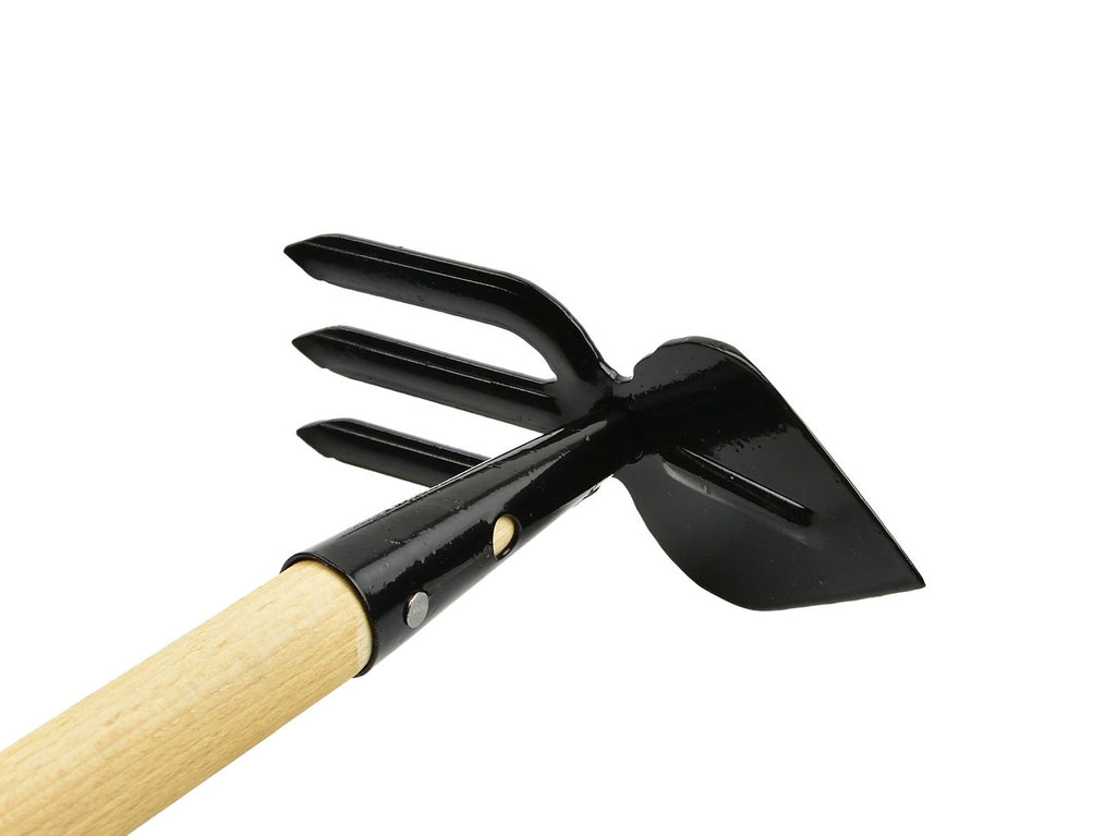 Cultivator and heart-shaped hoe