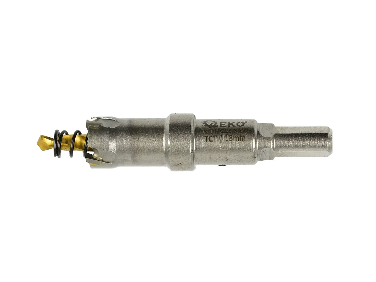 Tungsten carbide Widia hole saw - 18 mm with titanium drill