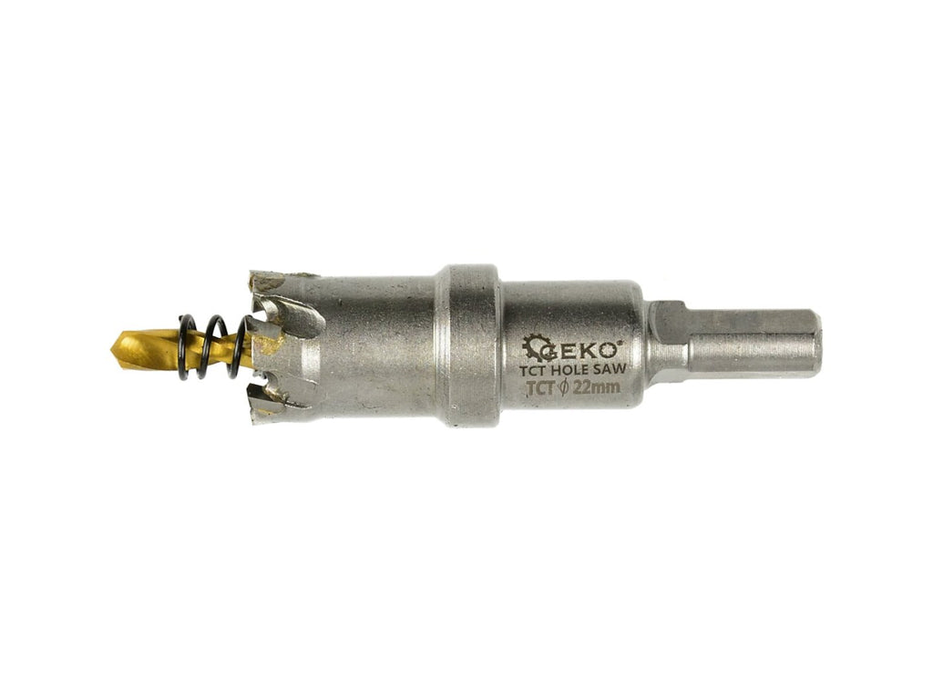 Tungsten carbide (WIDIA) hole saw - 22 mm with titanium drill
