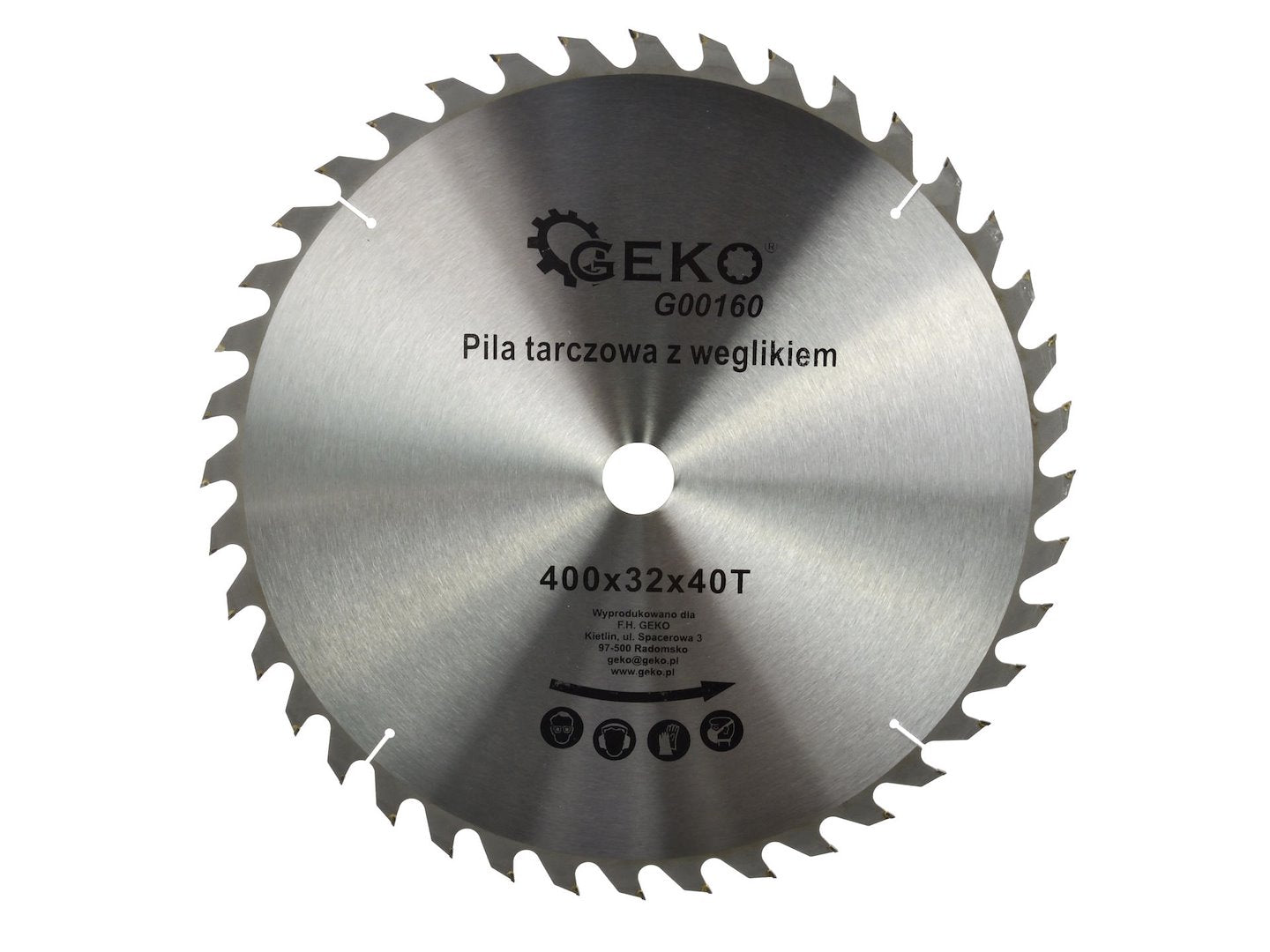 GEKO TCT Circular Saw Blade for Wood, 400 mm x 32 mm, 40T