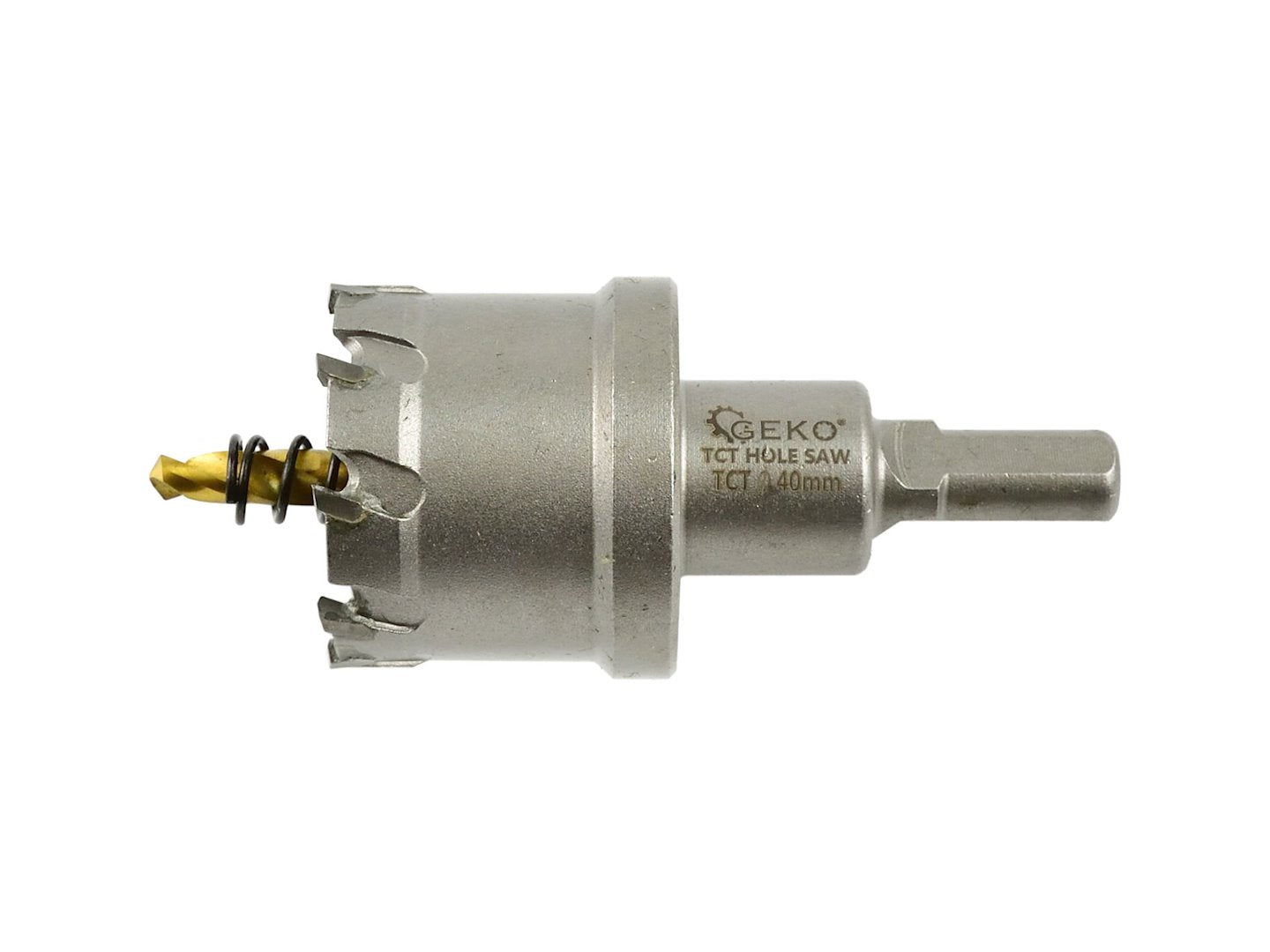 Tungsten carbide Widia hole saw - 40 mm with titanium drill