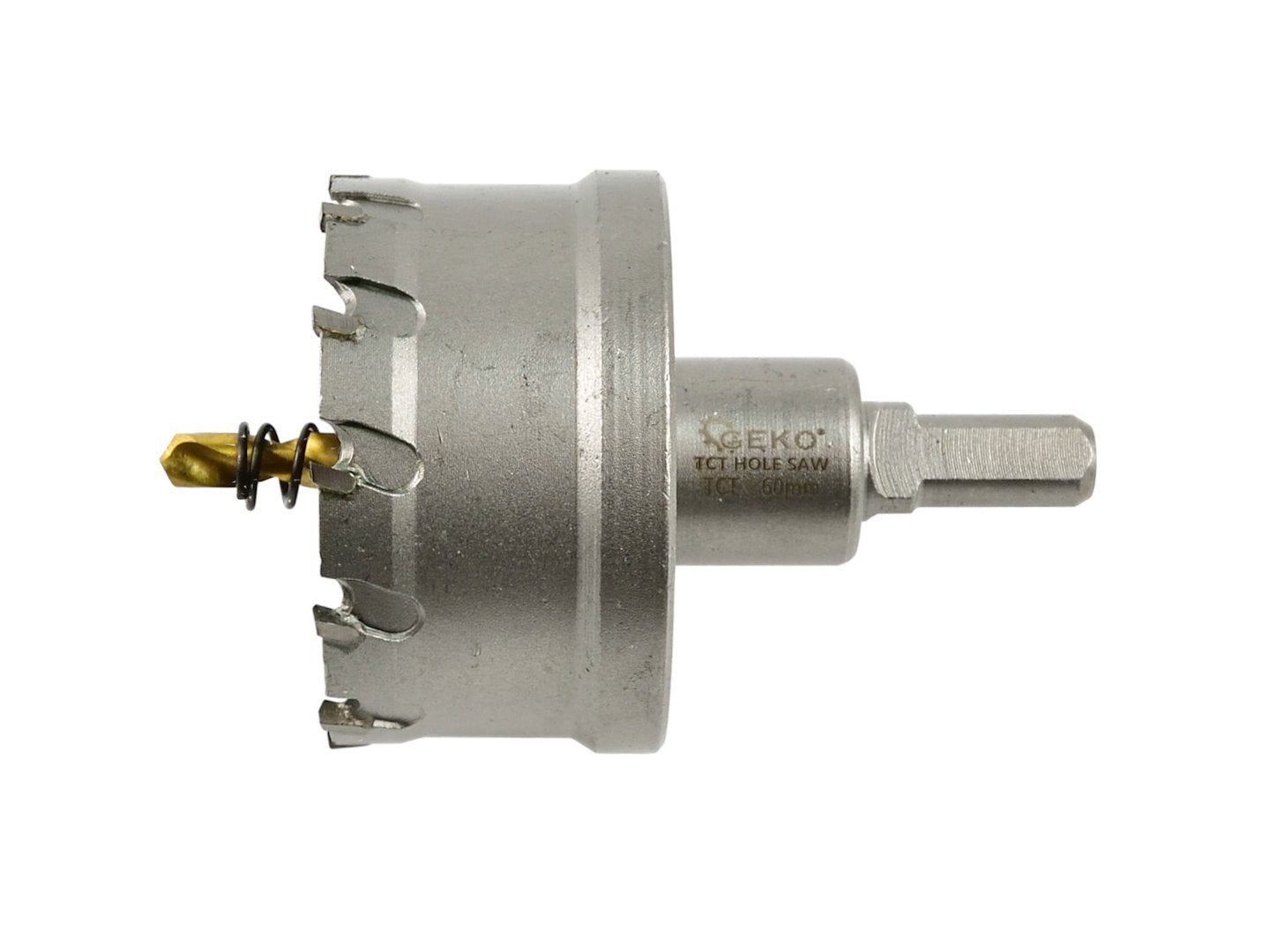 Tungsten carbide widia hole saw - 60 mm with titanium drill