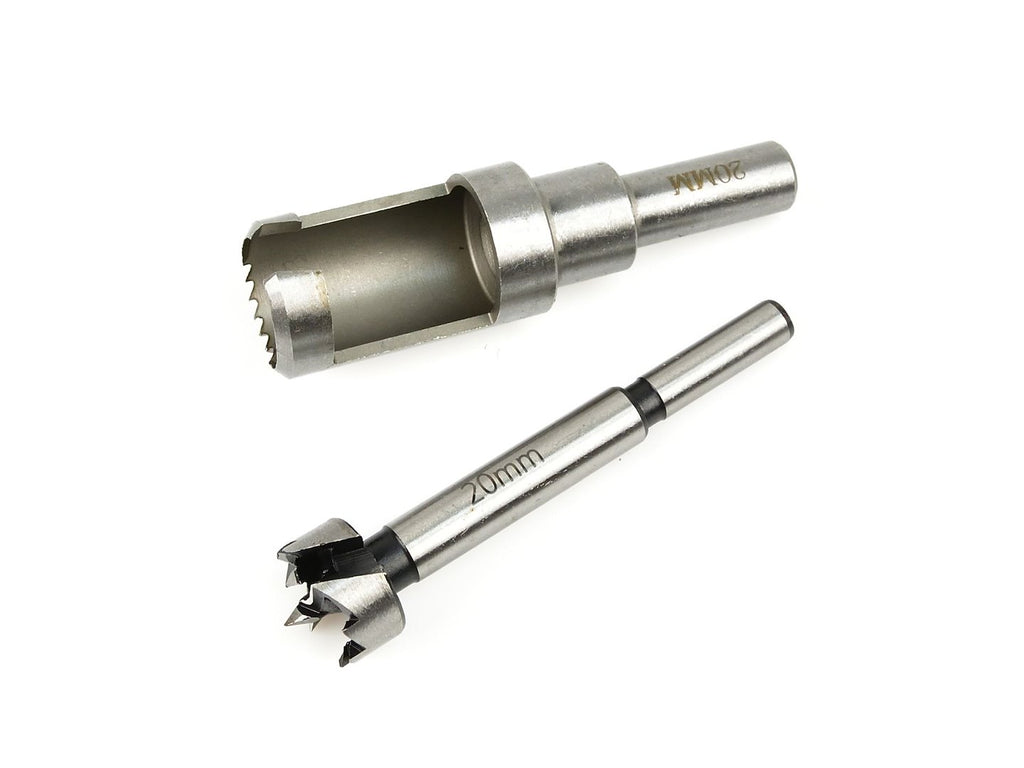 Forstner drill bit and plug cutter set 20 mm