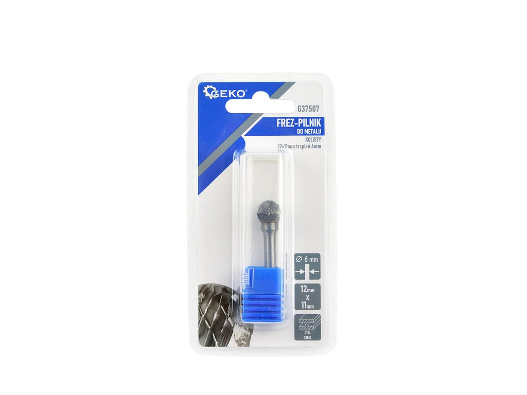 Spherical end milling cutter 6 mm (tungsten carbide 12x11 mm)
