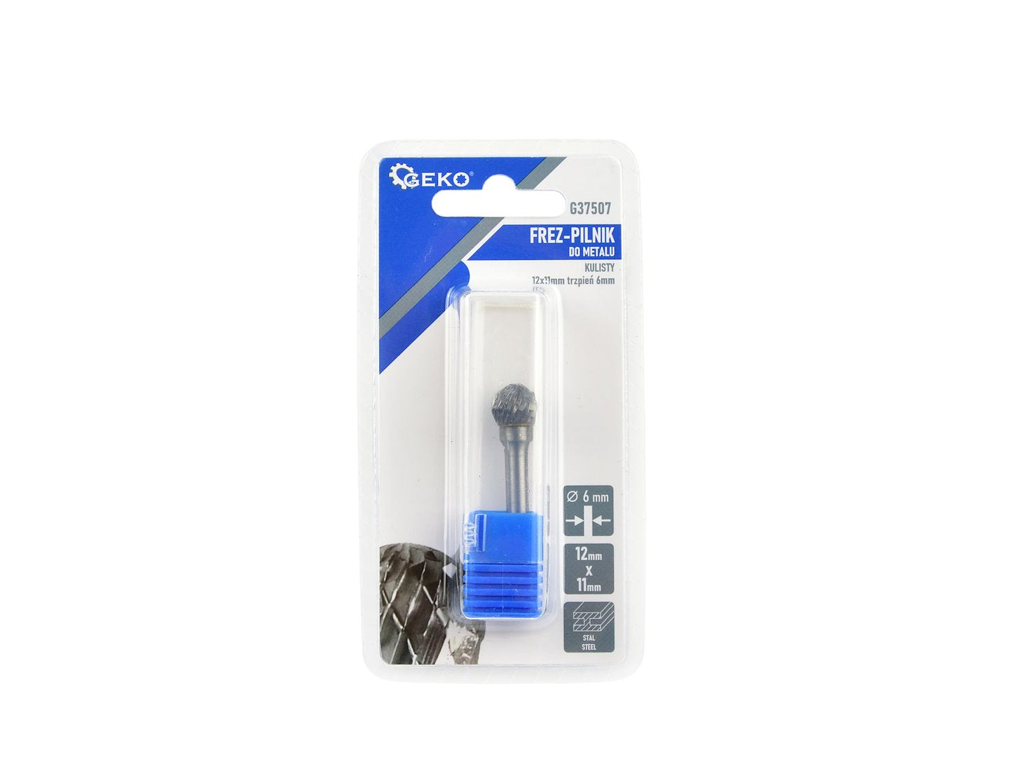 Spherical end milling cutter 6 mm (tungsten carbide 12x11 mm)