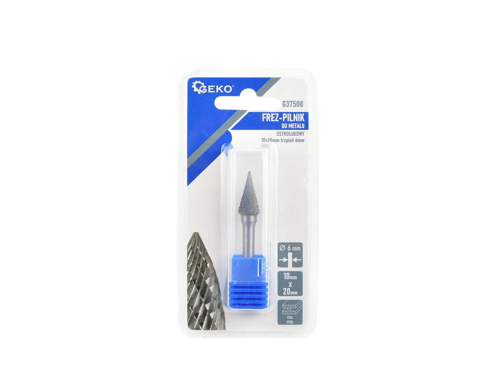 Conical-shank milling cutter 6 mm (tungsten carbide 10x20 mm)