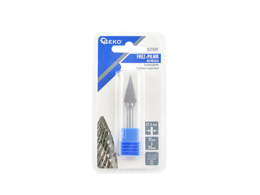 Conical shank milling cutter 6 mm (tungsten carbide 12 x 25 mm)