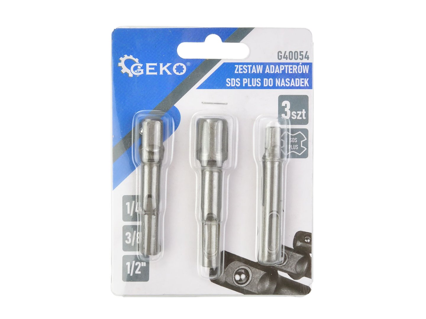 SDS-Plus adapters for sockets, 3 pcs