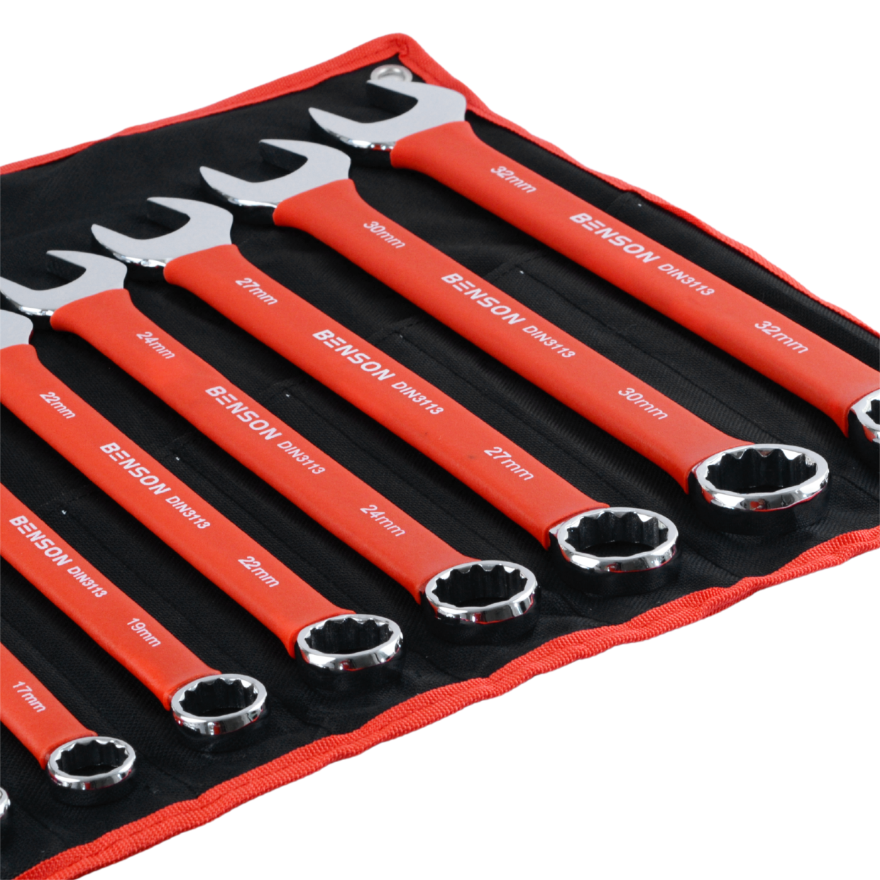Benson by Black 17-osaline täiskomplekt matt kummist lehtvõtmete komplekt, 6-32mm