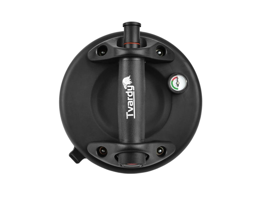 Vacuum suction cup with pressure gauge, 200 mm, 120 kg