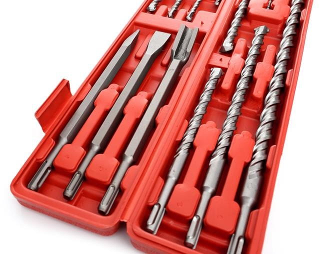 Set of 9 S4 drill bits + 3 SDS+ chisels KD10206