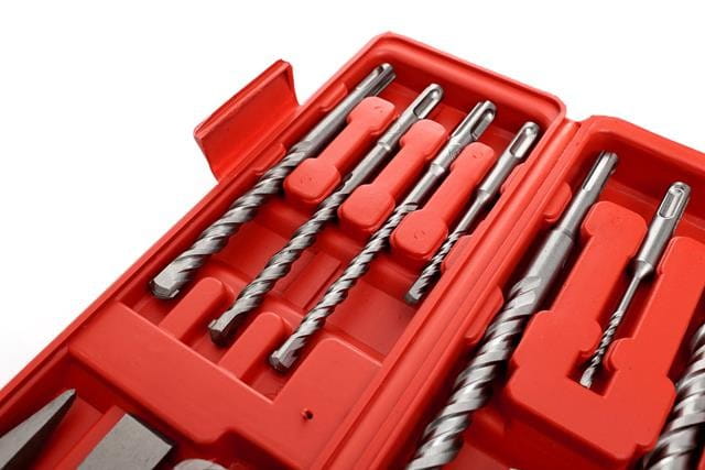Set of 9 S4 drill bits + 3 SDS+ chisels KD10206